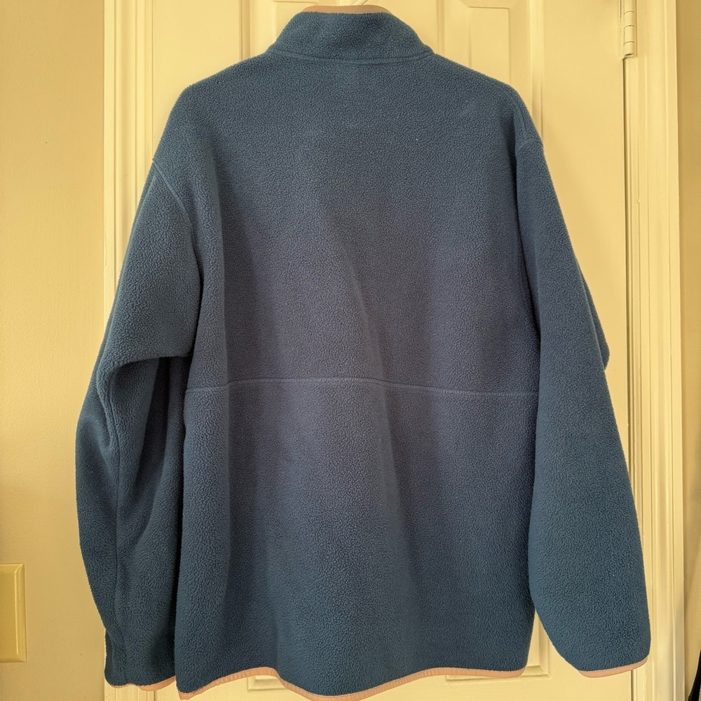 Patagonia Synchilla Half-Zip Fleece in Blue with Pink trim - Picture 6 of 7